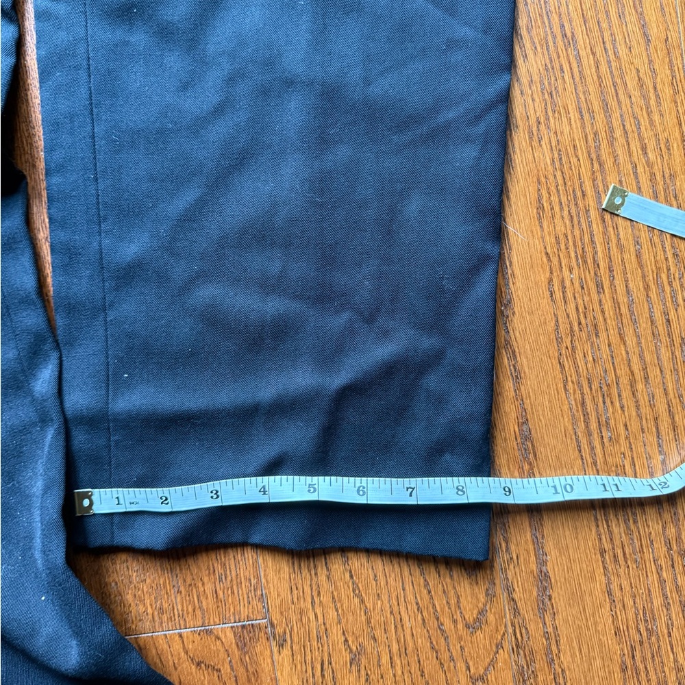 Vintage 90s J. Crew Black wool pleated trousers size 6 - Picture 11 of 12